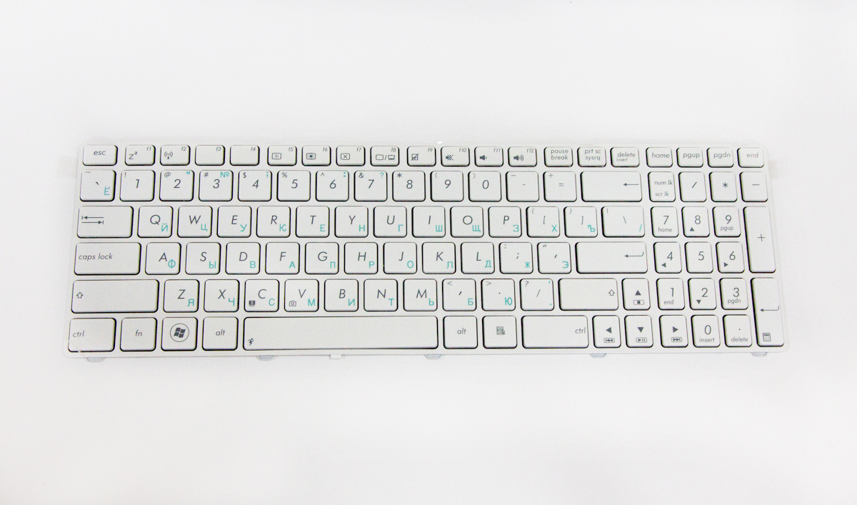 Клавиатура для ноутбука Asus K52 (Asus G73) белая Клавиатура для ноутбука Asus K52 (Asus G73) белая