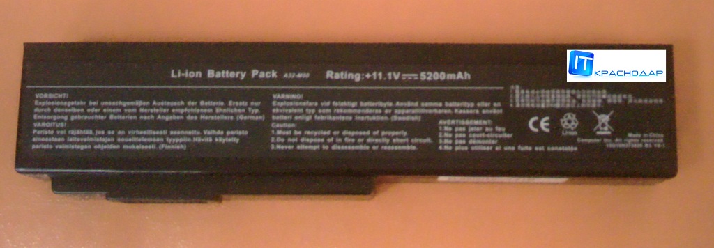 Аккумулятор для Asus M50 - back
